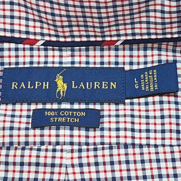 Ralph‎ Lauren Men's 100% Cotton Stretch Button Up Shirt Sz L - Picture 6 of 6